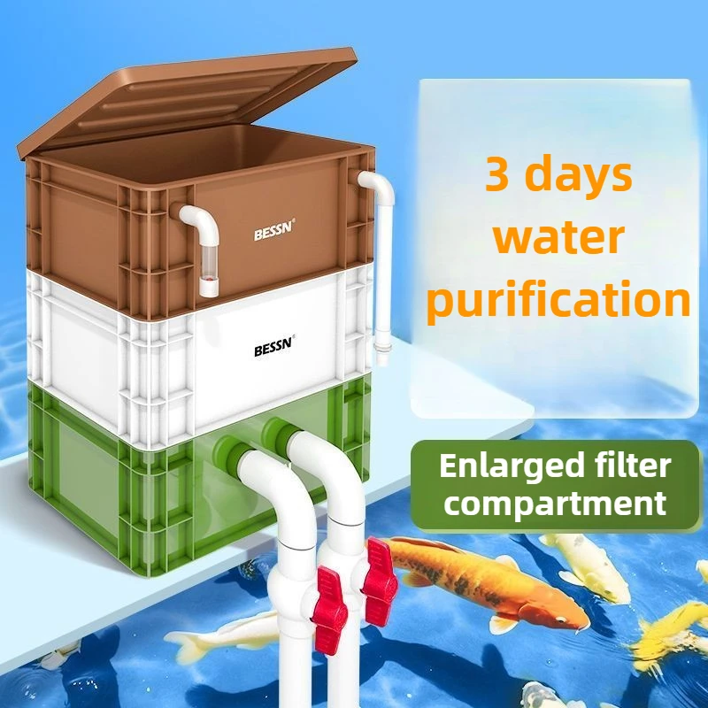 Caja de filtro externo para pecera, sistema de circulación de agua para acuario, filtros, equipo de filtro de recipiente para acuario, suministros para pecera