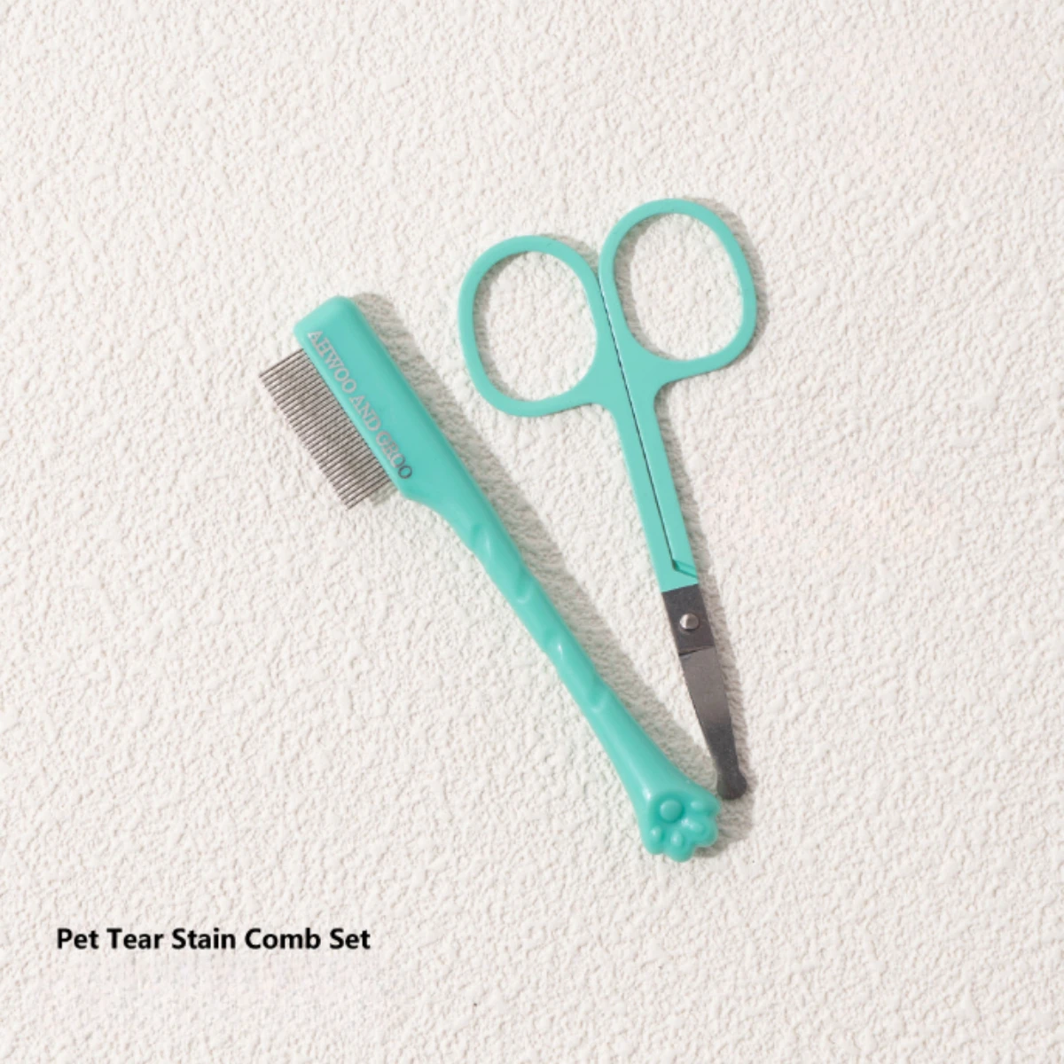 Juego de peine de limpieza Facial para mascotas, elimina las manchas de desgarro, peine para pata de gato, tijeras de reparación de pelo de perro, peine de pelo de gato, suministros de limpieza para mascotas - imagen 4