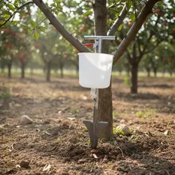Dispensador de abono manual para plantas con mango largo sin agacharse