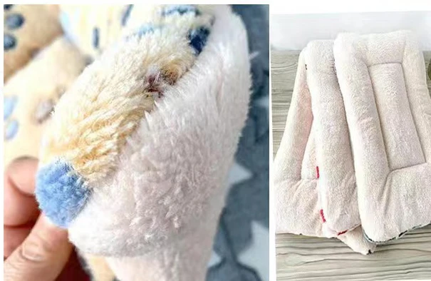 Colchón de lana con estampado de estrellas para mascotas, manta cálida para perros pequeños, cama para gatos, Invierno - imagen 2