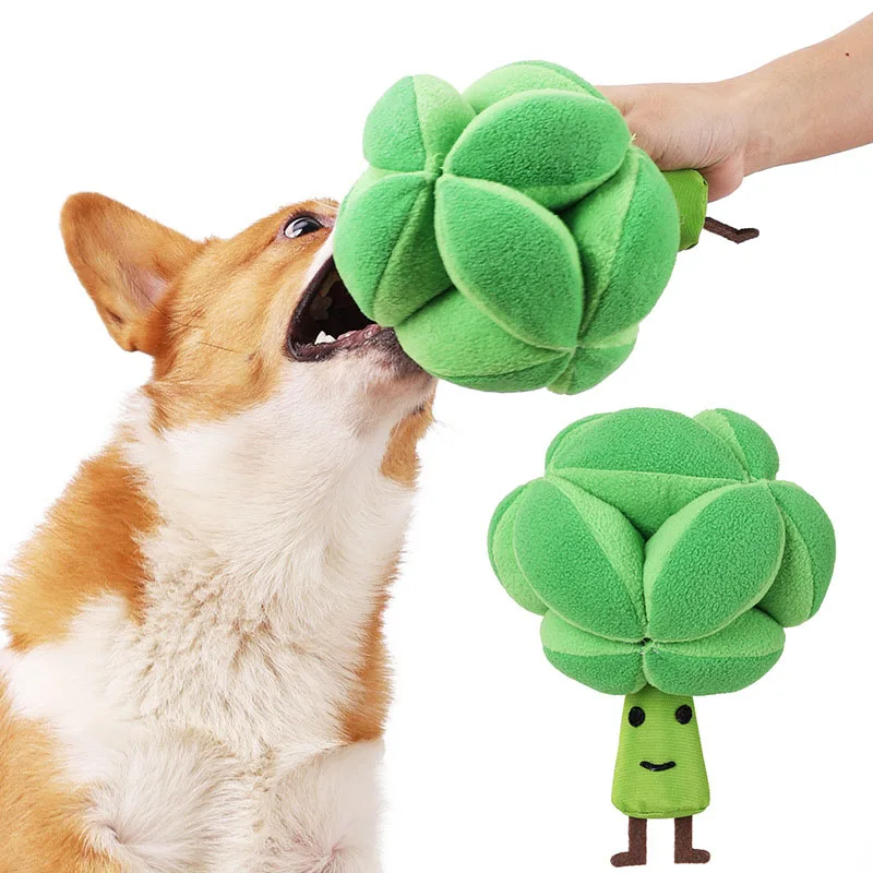 Juguetes de rompecabezas para perros, Snuffle brócoli, aumento de IQ, alimentador de dispensación lenta, juegos de entrenamiento para mascotas y gatos, alimentación de alimentos, juguete de inteligencia - imagen 3