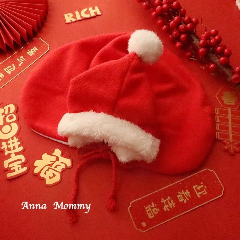Capa navideña para mascotas, sombrero bonito para gatos y perros pequeños, accesorios para cachorros, Año Nuevo - imagen 4
