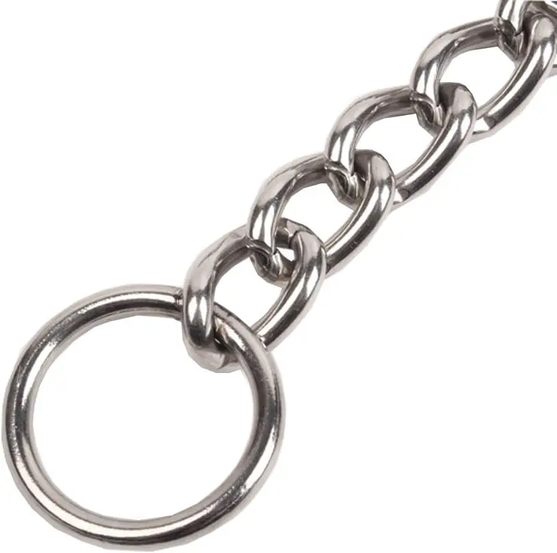 Collar de estrangulación para perros de acero inoxidable 304 sin costuras, cadena P antideslizante, Collar de entrenamiento resistente ajustable para perros pequeños, medianos y grandes - imagen 5