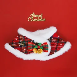 Bufanda Navidad para gatos y perros – Capa invierno cálida