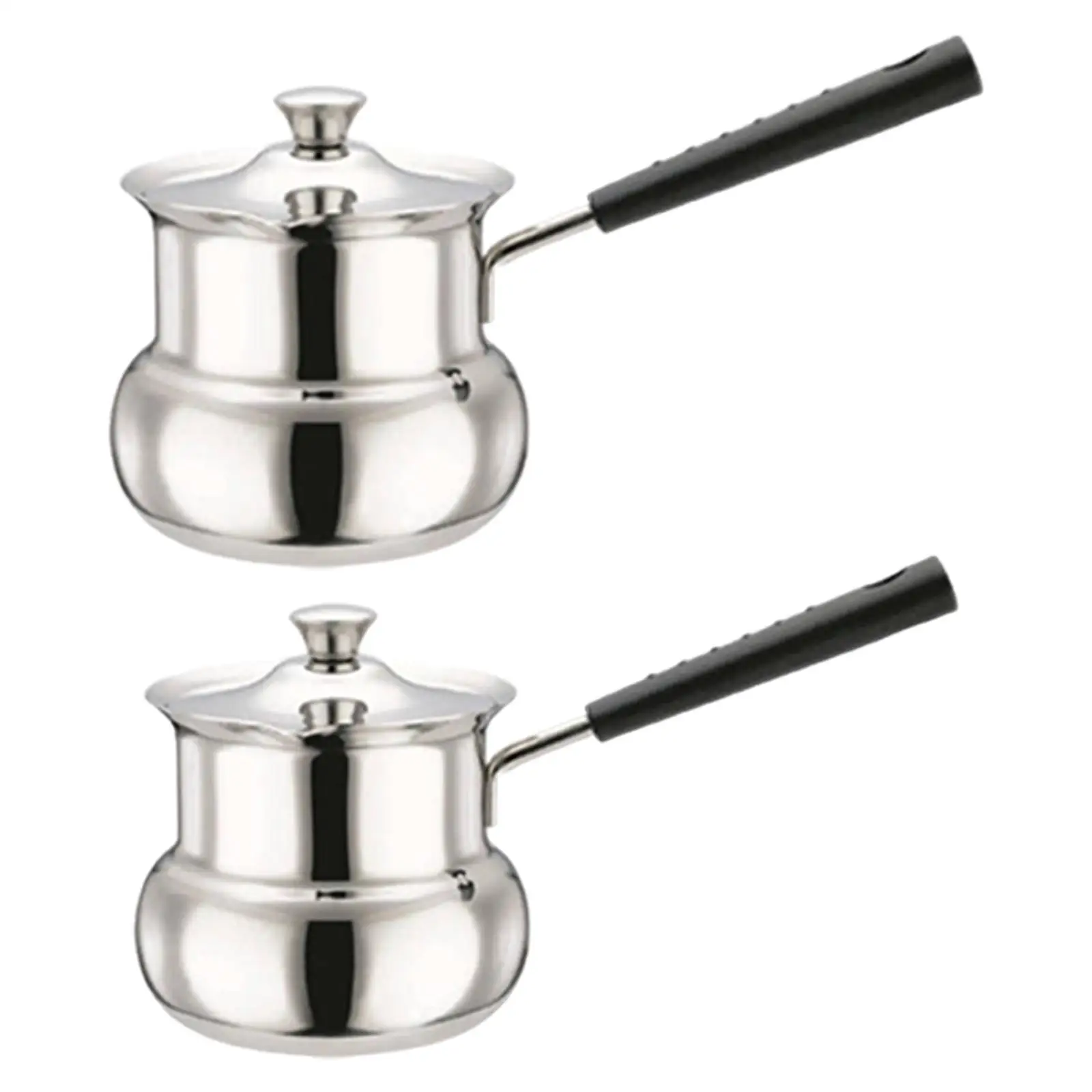 Turkish Coffee Pot Universal for Induction Cookers Chocolate Melting Pan Pour over Coffee Kettle for Travel Restaurant Camping
