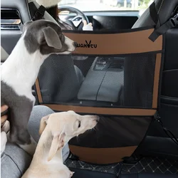 Barrera para coche para mascotas, divisor de malla, ajuste Universal ajustable, malla resistente, barrera de red transpirable para perros/gatos, fácil de limpiar