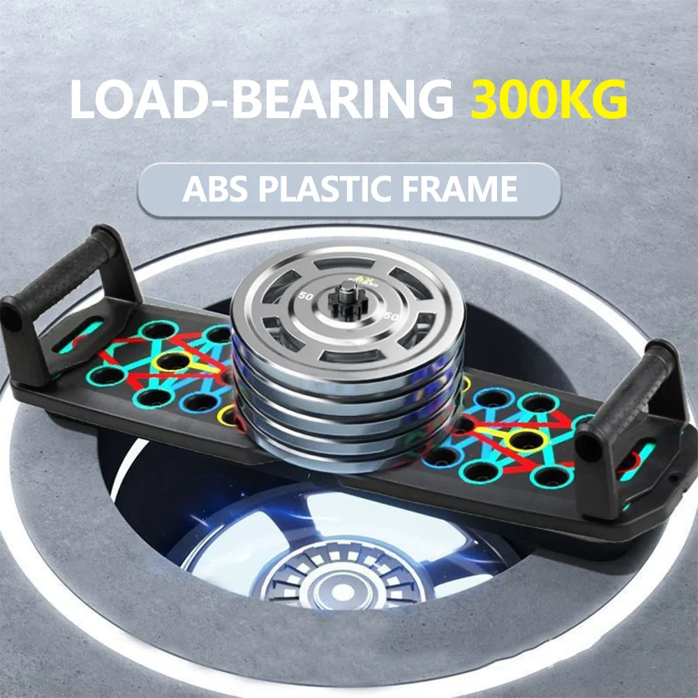 Juego de tablero de realce multifuncional portátil con asas, equipo de Fitness plegable para entrenamiento de pecho, Abdomen, brazos y espalda # Colo - imagen 3