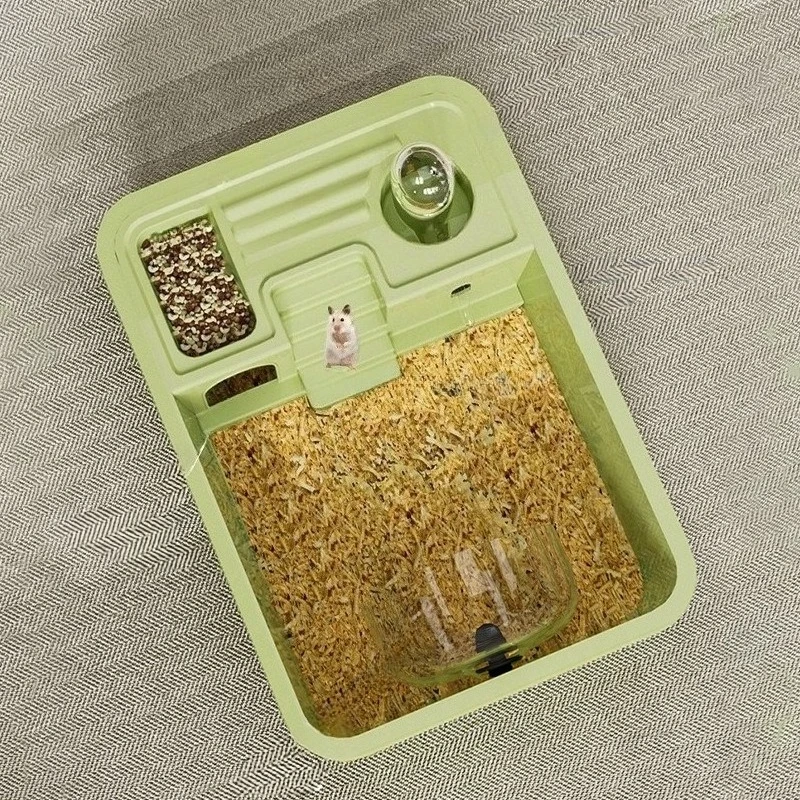 Nueva jaula para hámster a prueba de masticar, accesorios grandes para hámster, jaulas y hábitats, tapa que se puede abrir con hojas acrílicas sólidas - imagen 3