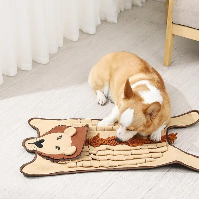 Tapete de Snuffle para perros, manta de alimentación para nariz, juegos de almohadilla para olfatear, rompecabezas de forrajeo, juguetes de aumento para mascotas grandes, pequeñas y medianas - imagen 4