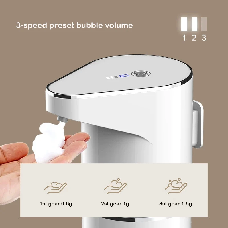 Dispensador automático de jabón sin contacto para pared - imagen 3