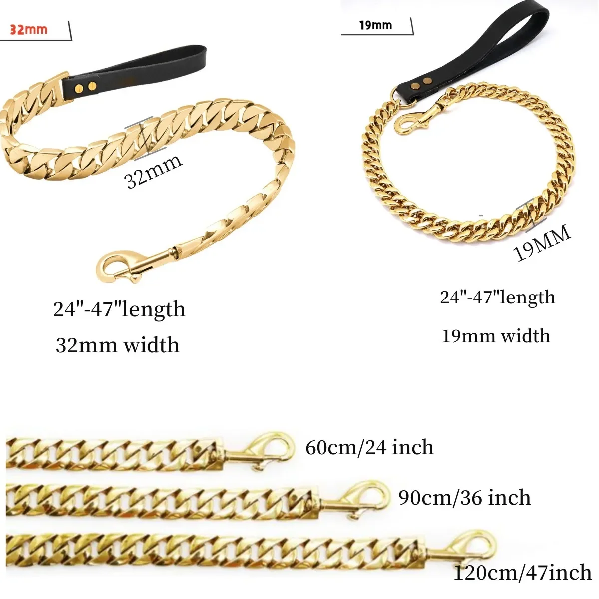 Collar resistente de acero inoxidable para Bulldog y Pitbull - imagen 5