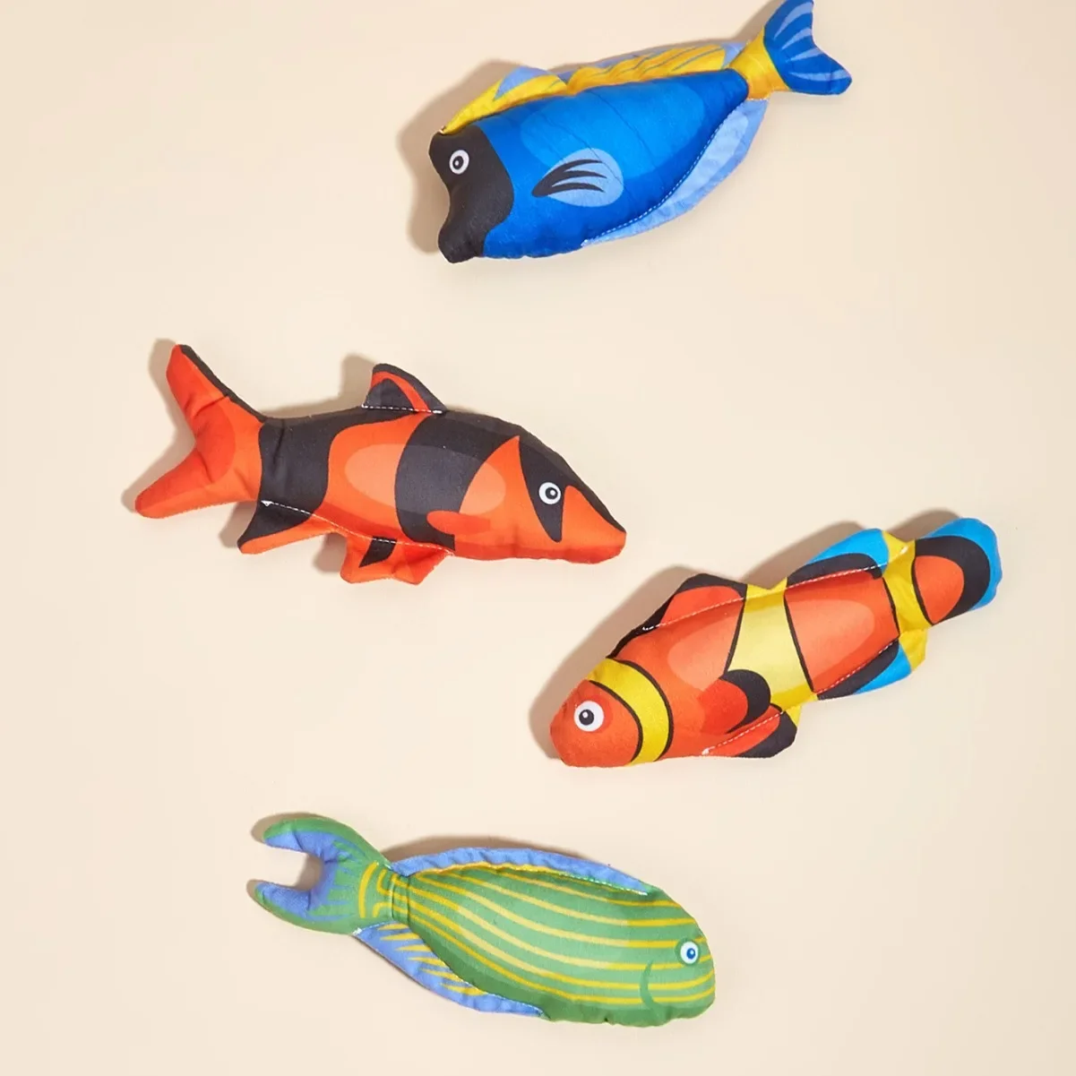 Pez payaso simulado de aguas profundas, juguete de menta que contiene hierba de gato, papel de gato, muñeco de Nibbling autoflexible - imagen 4