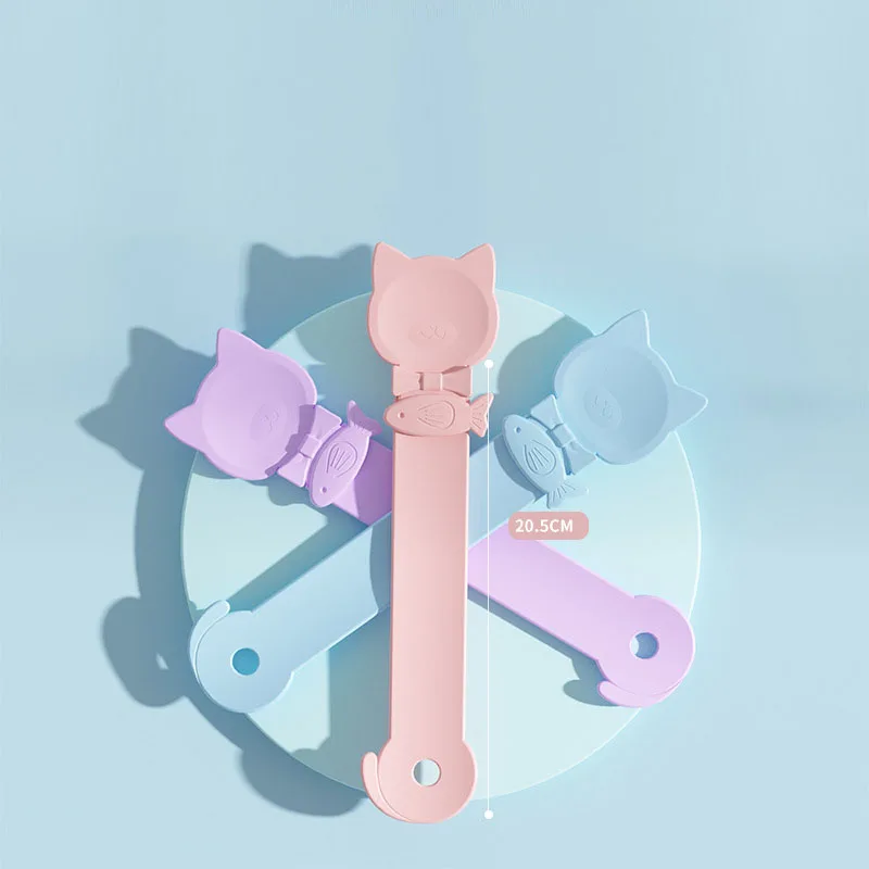 Cuchara dispensadora para comida húmeda de gatos – Mango largo - imagen 4