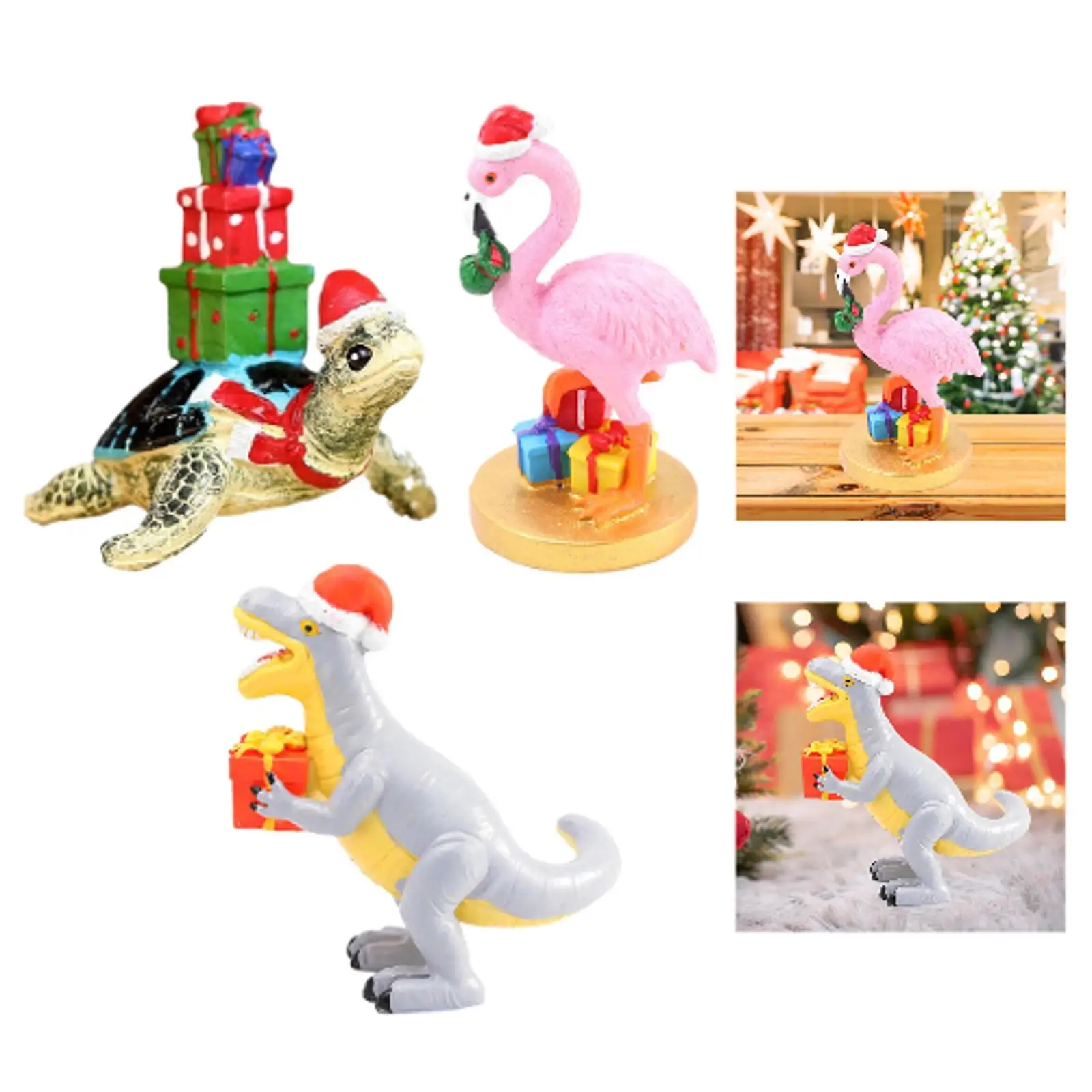 Animal Messenger Statue Christmas Figurine Collectible Home Decor for Office Table Centerpieces Cabinet Housewarming Fireplace