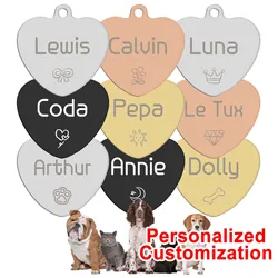 Placa identificativa corazón para perro - resistente y duradera
