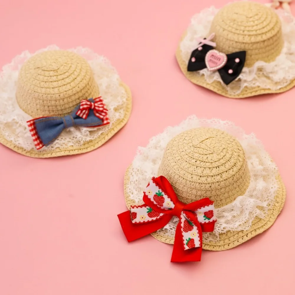 Sombrero vaquero fresa para gatos y perros – Protección solar verano - imagen 4