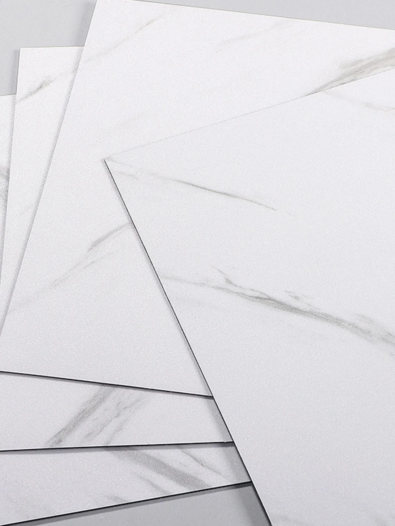 Pegatinas de azulejos de pared de mármol de imitación, pegatinas decorativas de 11,8X11,8 pulgadas, resistentes al aceite, resistentes al agua, resistentes al desgaste, para dormitorio, oficina, cocina, pegatinas autoadhesivas para el suelo - imagen 3