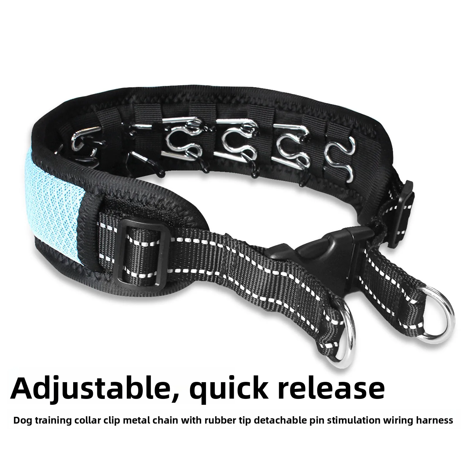 Collares de entrenamiento con púas de impacto para perros, Collar ajustable de neopreno antitiramiento para caminar, productos para mascotas, suministros para perros