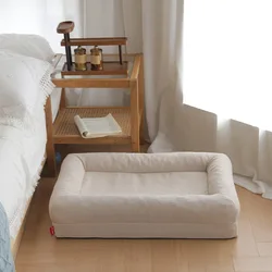 Cama viscoelástica nido para perros – Funda impermeable y borde reforzado