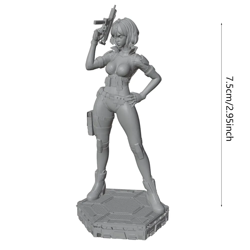 Figura de colección en resina 1/24 para juegos de mesa sin pintar - imagen 2