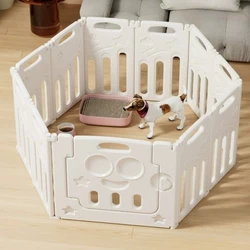 Parque para perros y gatos plegable: recinto-barrera de mascotas