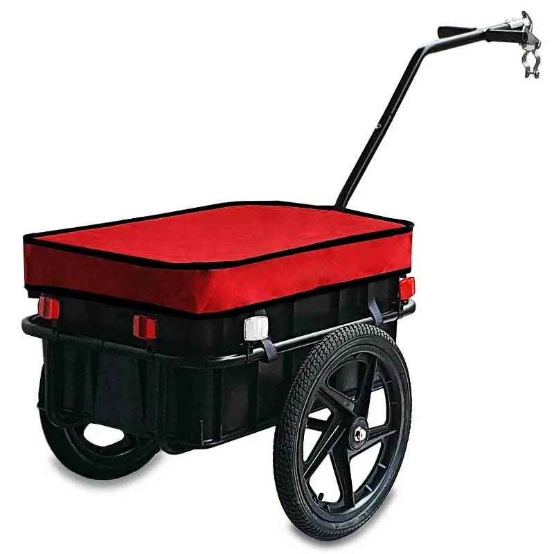 Remolque de bicicleta extraíble plegable, viaje de campo de colores, Camping, mascota, bicicleta de montaña, productos para mascotas - imagen 4