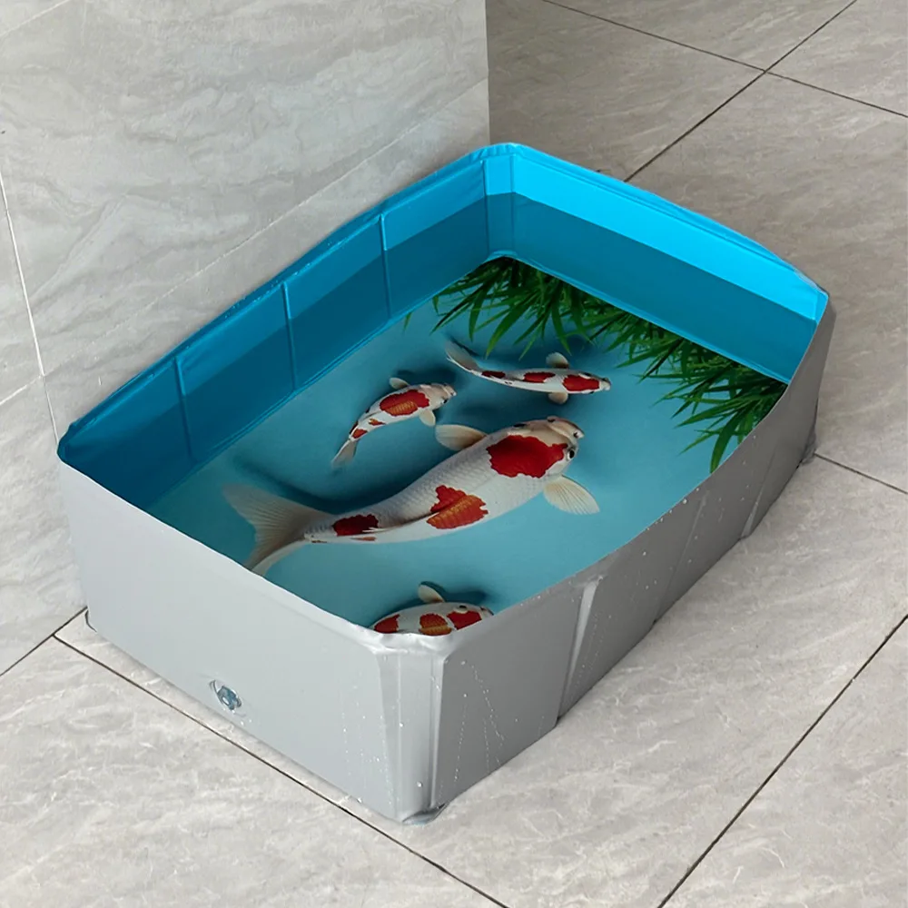 Piscina plegable para perros y gatos - baño de verano - imagen 4