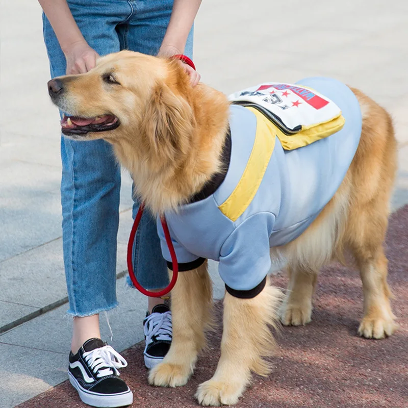 Ropa para mascotas, sudadera con mochila para mascotas, chaqueta informal para perros medianos y grandes, gatos, ropa bonita de moda para mascotas - imagen 4