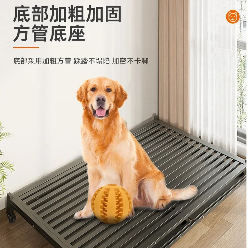 Jaulas para perros Jaulas para mascotas de almacenamiento de tubo cuadrado atrevidas para interiores, medianas y pequeñas - imagen 4