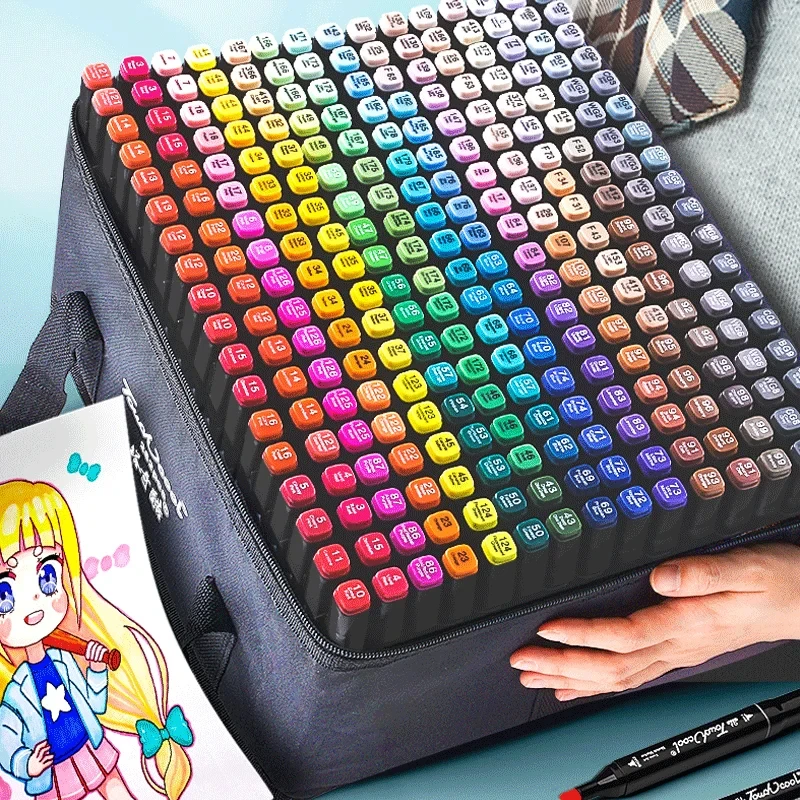 Rotuladores de arte doble punta 24 colores bocetos manga - imagen 4
