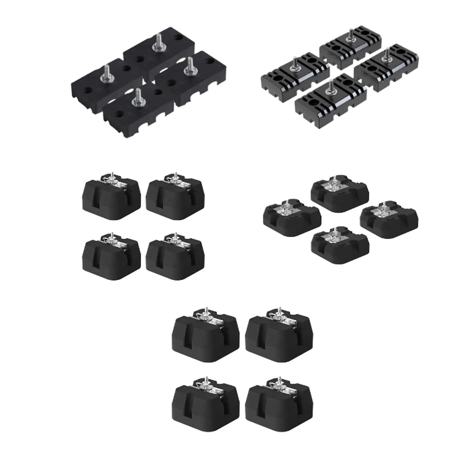 4x Air Conditioning Anti Vibration Pad Rubber Damper Practical Sturdy Anti Slip Shock Pads for Air Conditioner Replace Parts