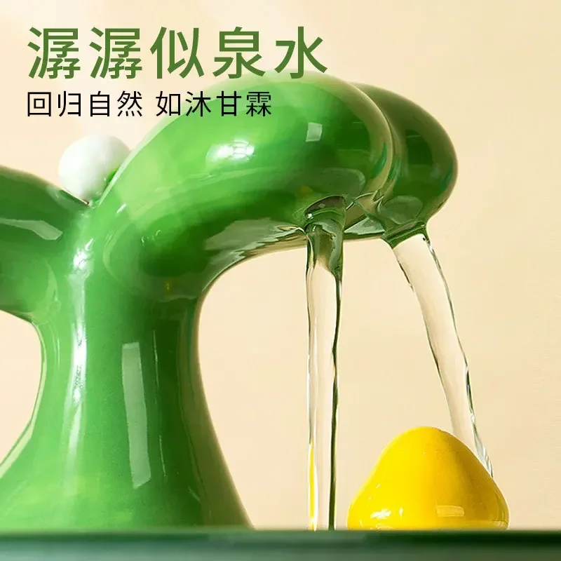 Dispensador de agua automático para gatos, dispensador de agua de cerámica, filtración, circulación de flujo, suministros para beber para perros y gatos - imagen 2