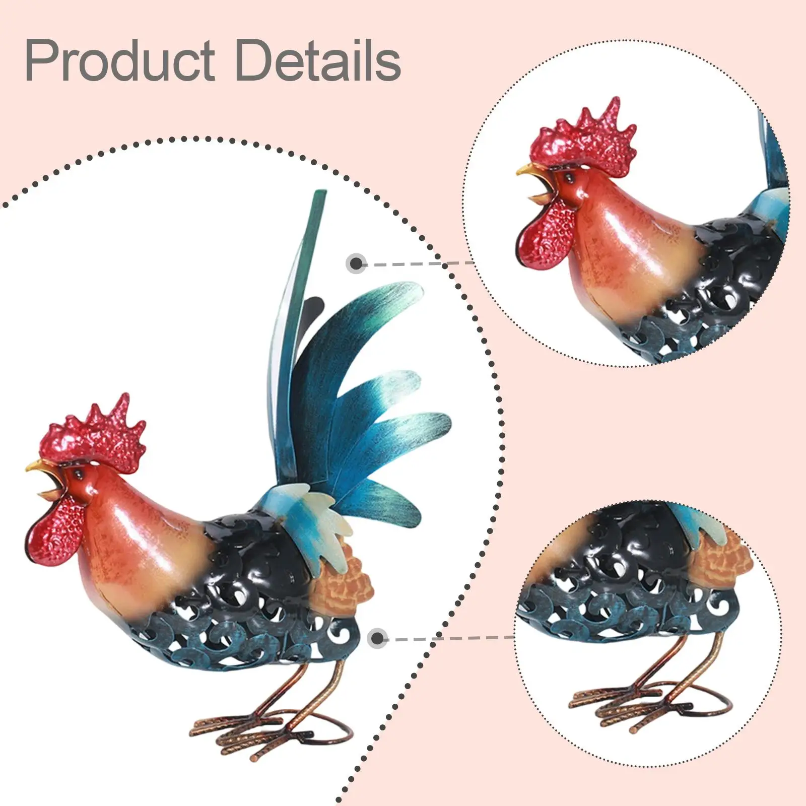 Garden Statue Decorative Animal Figurine for Outdoor Yard Backyard