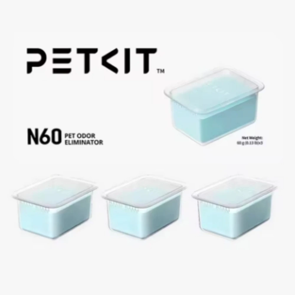 Petkit Eliminador de olores para mascotas N60 exclusivo para caja de arena para gatos autolimpiante PUROBOT, control de olores de inodoro para gatos (paquete de 3)