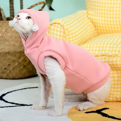 Chaleco con capucha para gato Sphynx – Jersey Abrigador