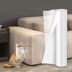 Protector genérico para muebles contra arañazos de gatos, Protector de sofá de vinilo grueso, cinta autoadhesiva transparente para muebles, puertas y paredes