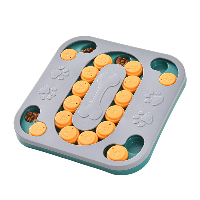 Juguetes rompecabezas para perros, alimentador lento, interactivo, aumento de cachorros, dispensador de comida IQ, tazón antideslizante para comer lentamente, juego de entrenamiento para perros y gatos - imagen 5