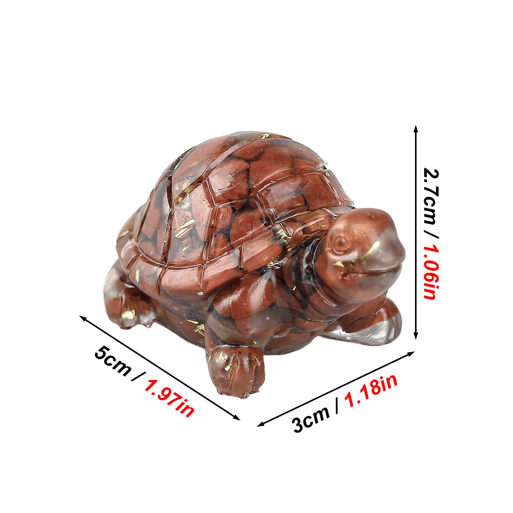 2 unids/set de adornos de resina de cristal Artificial, bonita forma de tortuga, acuario, pecera, adorno de paisaje para el hogar, accesorios de decoración - imagen 3