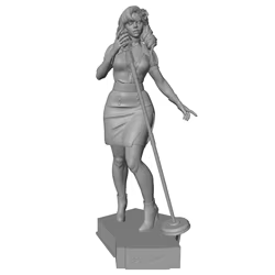 Figura resina sin pintar 75mm miniatura coleccionismo role