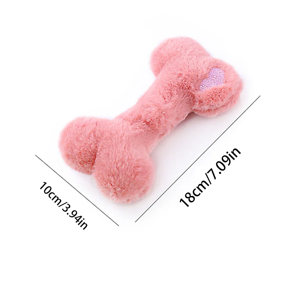 Juguete para masticar para perros con forma de hueso, juguete interactivo chirriante para cachorros, perros pequeños y medianos, masticar duradero y no tóxico - imagen 5