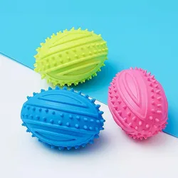 Juguete dental masticable con chirriador para perros y gatos