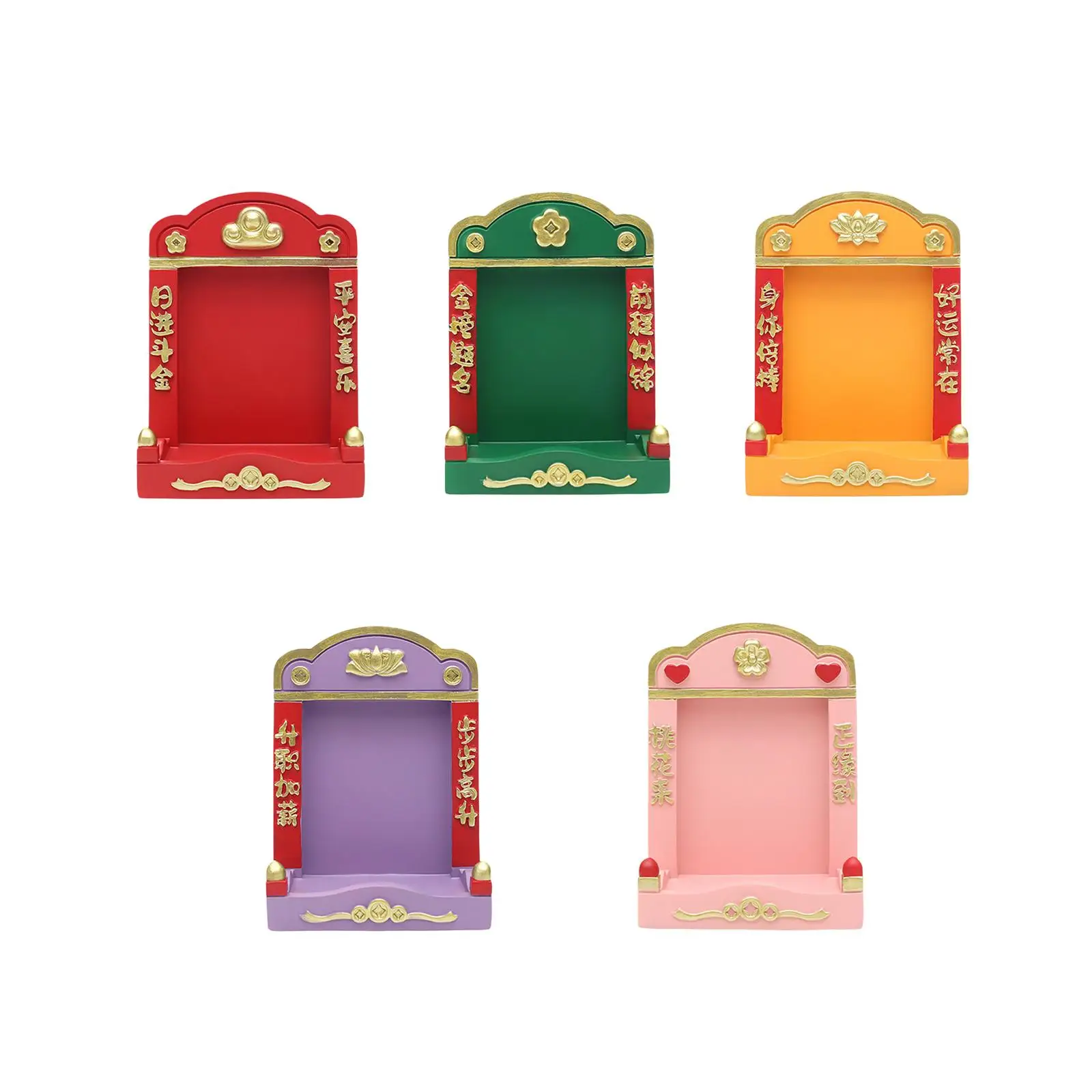 Mini Buddhist Niche New Year Gift Chinese Style Spring Festival Tabletop Decoration for Home Bedroom Desk Office Living Room Mini Buddhist Niche New Year Gift Chinese Style Spring Festival Tabletop Decoration for Home Bedroom Desk Office Living Room