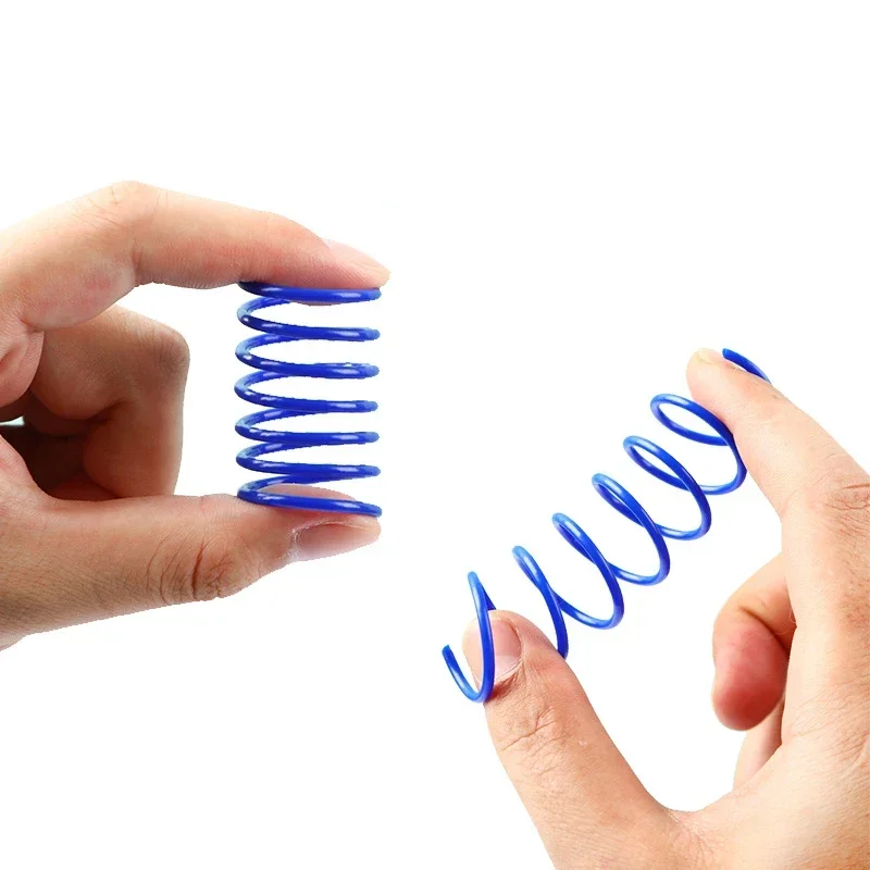 8/16 Uds juguetes para gatos gatitos ancho duradero calibre pesado juguete de resorte para gatos resortes coloridos juguete para mascotas bobina resortes en espiral vida para mascotas - imagen 5