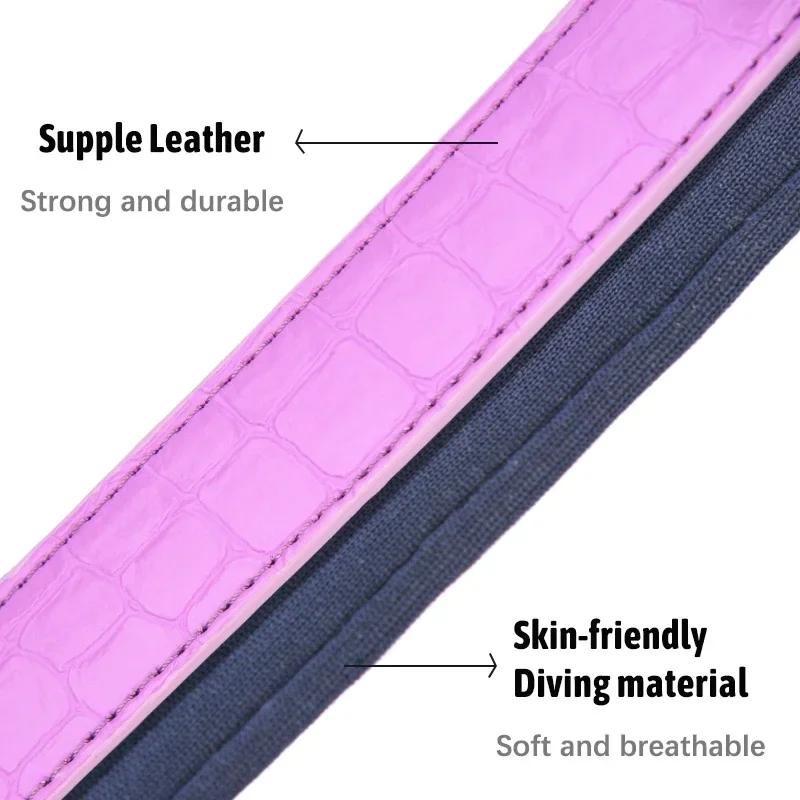 Collares para perros acolchados suaves ajustables, Collar grande para perros, Collar de cuero duradero para mascotas, Collar para perros grandes, Rottweiler, Labrador, Pitbull - imagen 4