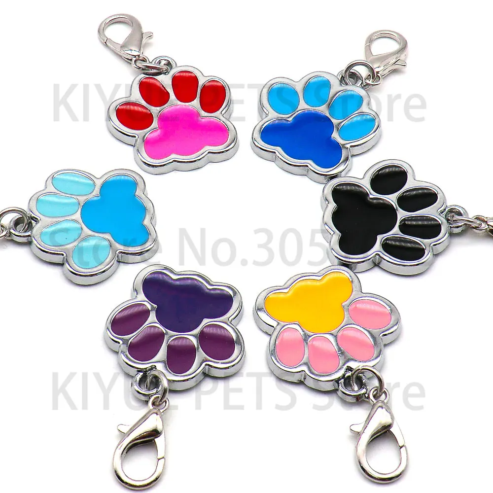 Venta al por mayor, 100 Uds., colgante con etiqueta con nombre de pata, hueso antipérdida, collares para perros personalizados, Collar para perros personalizado, accesorios, etiqueta de identificación, mascota Pr - imagen 3