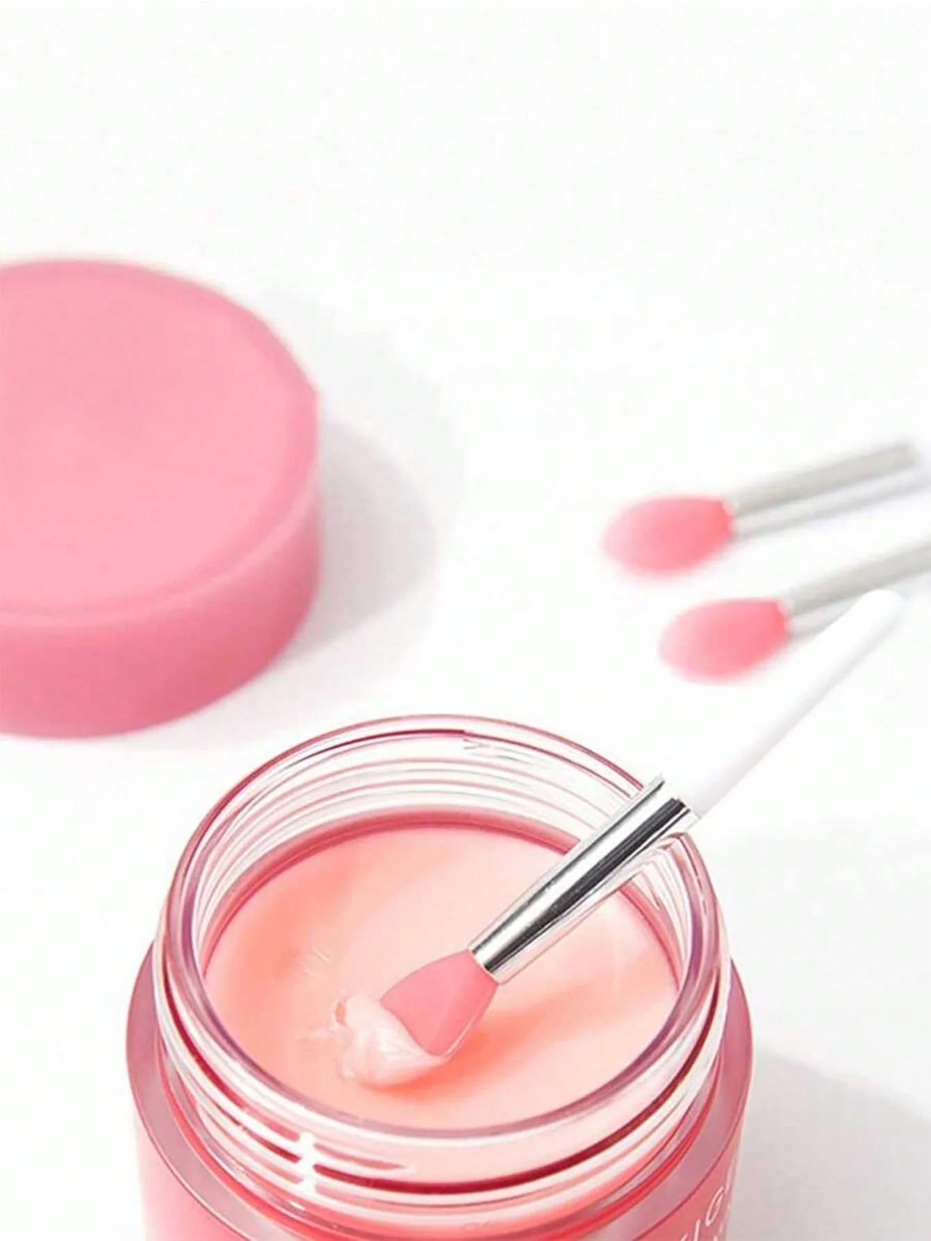 Mini cepillo labios silicona retoque maquillaje - imagen 2