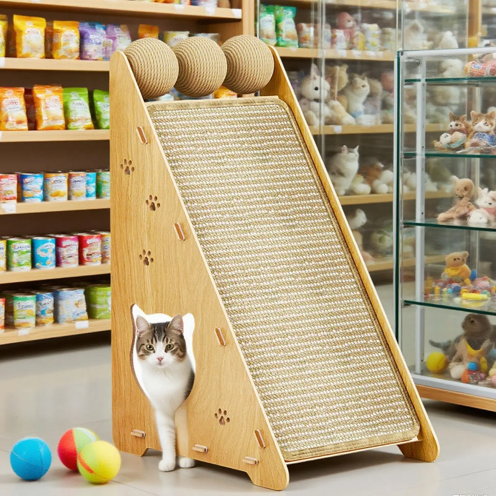 Almohadilla rascadora para gatos, juguetes de molienda, cartón rascador para gatos para alfombra de salón - imagen 2