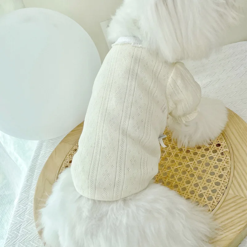 Abrigo de Jacquard con manga de burbuja para perro, ropa VIP de peluche para mascota, falda de invierno para perro, ropa de Navidad, venta al por mayor - imagen 2