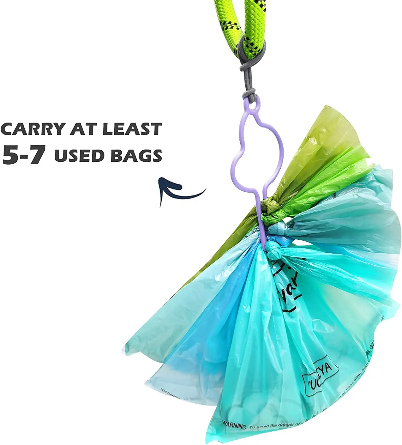 Dispensador de bolsas para excrementos de perros manos libres, soporte para correa, bolsas de residuos para mascotas, accesorios para caminar, suministros de limpieza para perros - imagen 3