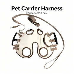 Arnés de elevación para perros a la moda, bolsa transportadora para mascotas, mochila de tracción multifuncional transpirable portátil para exteriores, portabebés para perros